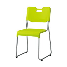プラス スクールチェア (イス 椅子) SC-342 ライトグリーン 緑 快適な作業環境を演出する、ビビッドなグリーンのオフィス 事務用 チェア (イス 椅子) SC-342 緑