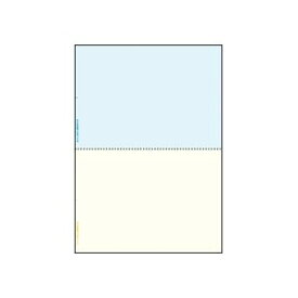 （まとめ）マルチプリンタ帳票（FSC森林認証紙） A4カラー2面（ブルー／クリーム） 100枚入×5冊 青 多機能プリント用紙セット A4サイズのカラー2面（ブルー／クリーム）100枚入り×5冊 森林認証紙で環境にも優しい 青