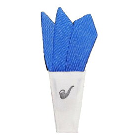 トラッド 日本製 国産 形態安定ポケットチーフ 無地織り×ピュアブルー 青 素材の魅力を極める 日本の伝統を受け継ぐ、進化したポケットチーフ 無地の織りが引き立つ、究極のピュアブルー 青