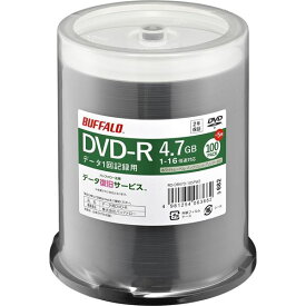 バッファロー 光学メディア DVD-R PC パソコン データ用 4.7GB 法人チャネル向け 100枚+5枚 RO-DR47D-105PWZ 高品質なデータ保存メディア 大容量 大型 4.7GBのDVD-R 法人向けに100枚+5枚のお得なセット 信頼のバッファロー製 データのバックアップや保存に最適 RO-DR47D-10