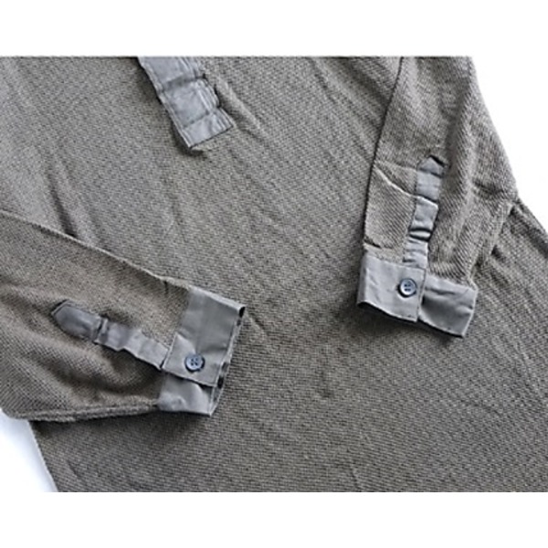 スウェーデン軍放出M39ワッフルヘンリースリーピングシャツ 未使用デットストック S 株式会社夢の小屋