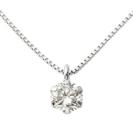 ダイヤモンド ネックレス 0.1ct プラチナ Pt900 一粒 6本爪 シンプル ダイヤネックレス ペンダント 鑑別カード付き 輝く一粒のダイヤモンドが贅沢に輝く、プラチナの0.1カラットダイヤモンドネックレス シンプルながらも6本の爪でしっかりと支えられ、鑑別カードも付いてい