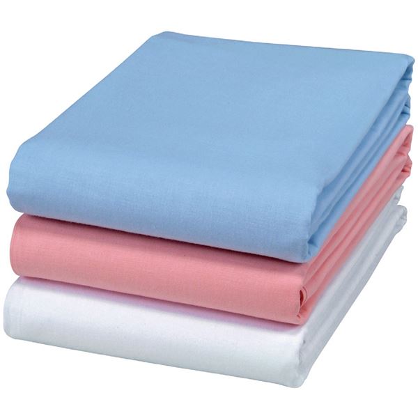 コットン100% 吸湿性があり年間通して使えるベッド敷布 新作 綿100%ロング ワイド綿平織大判シーツ シングルサイズ ホワイト 同色2枚組み 白 送料無料激安祭 綿100%