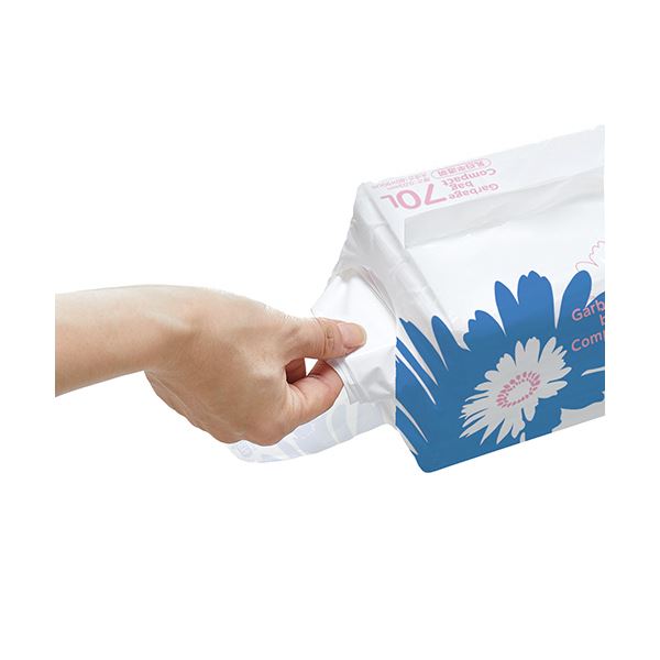 楽天市場】（まとめ）TANOSEE ゴミ袋 コンパクト乳白半透明 90L 1