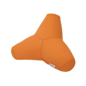 （まとめ）MOGU 多用途クッション オレンジ【×2セット】 快適な座り心地を追求した、MOGU マルチクッション オレンジ【2個セット】