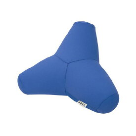 （まとめ）MOGU 多用途クッション 青【×2セット】 快適な座り心地を追求した、MOGU マルチクッション 青【2個セット】