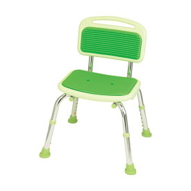 幸和製作所 テイコブ シャワーチェア (イス 椅子) (背付) グリーン BSOC01GR 1台 緑 快適なバスタイムを演出する、スペースを取らないスリムデザインと自由な高さ調節機能を備えたシャワーチェア (イス 椅子) (背付) グリーン 浴室での使用に最適な、幸和製作所のテイコブ
