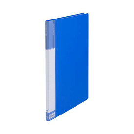 TANOSEEクリヤーファイル(台紙入) B4タテ 20ポケット 背幅15mm ブルー 1セット(10冊) 青 高い耐久性 頑丈 で持ちが良い 厚さ0.05mmのポケットが20個 厚めの紙台紙も付いている TANOSEEクリヤーファイル(台紙入) B4サイズ 縦型 背幅15mm ブルー 1セット(10冊) 青