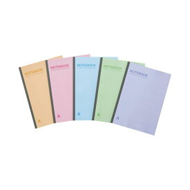 TANOSEE ノートブック セミB5 A罫7mm 30枚 5色パック 1セット（50冊：5冊×10パック） 使い方に合わせてカラフルに使える 多機能ノートセット セミB5サイズ、7mm罫線、30枚入りの5色パック 1セットで50冊、5冊×10パック