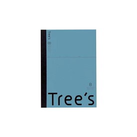 （まとめ）キョクトウ・アソシエイツ Trees A4 B罫 40枚 ブルーグレー【×20セット】 青 青いグレーの世界に彩られた、書き心地抜群のA4 B罫ノートが40枚 20セットでお得にGET 青