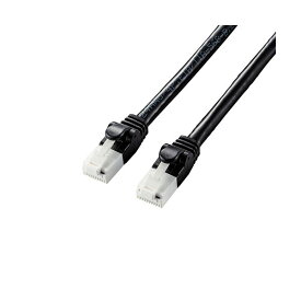 【5個セット】エレコム LANケーブル/CAT6A/爪折れ防止/5.0m/ブラック LD-GPAT/BK50X5 黒