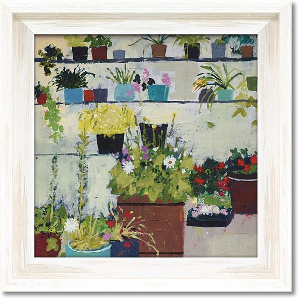 エンチャンテッド・ガーデンの夢 - シャーロット・ハーディのアートフレームが、Gel加工でより鮮やかに ガーデンナーサリーの美しい風景が、あなたの空間を魅了する 花々の優雅な舞いと色彩の調和が、心を満たす至福のひとときを約束しますのサムネイル