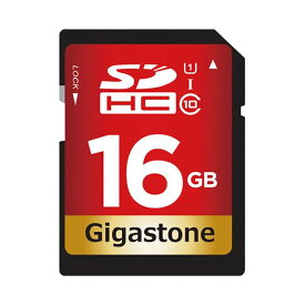 Gigastone SDHCカード 16GB V10 UHS-1 U1 GJSX-16GV1 1枚 16GBの超高速SDHCカード 最新のNANDフラッシュとパワフルなコントローラを搭載し、高品質なデータ転送を実現 驚くほどの速さでデータを保存・転送し、ストレスなく快適な使用が可能 信頼性と耐久性にも優れ、あらゆ