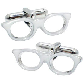 SWANK（スワンク） 日本製 国産 眼鏡のカフス 白 輝く白の眼鏡カフス、日本製 国産 の洗練されたスタイル SWANKが贈る、目を引くアクセサリー