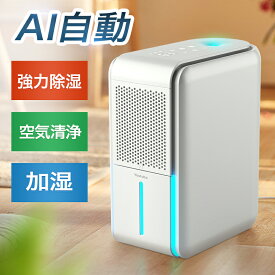 【COUPON+P10倍→実質7,440円】 除湿機 小型 除湿・空気清浄・加湿 ホース 連続排水 580ml/日 20畳 1L大容量 加湿器 空気清浄機 切タイマー 湿度調整 4モード ペルチェ式 イオン発生 不織布フィルター UV-C除菌 AI自動モード カビ/PM2.5/花粉対策 部屋干し 衣類乾燥 梅雨