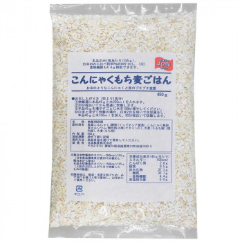 お米のようなこんにゃくと麦のプチプチ食感 大勧め 日本精麦 こんにゃくもち麦ごはん 450g×15 abt-1726653 驚きの安さ APIs 軽税