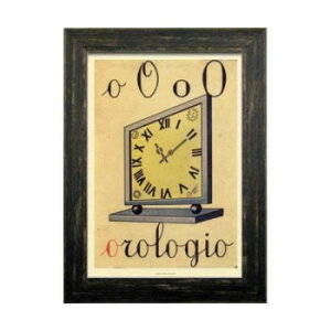 Italian Vitage Poster �C�^���A�����B���e�[�W���|�X�^�[ orologio �t���[���t�� ZIV-51349
