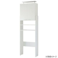 日本製組立家具 つっぱり洗濯機ラック80型