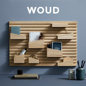 WOUD インプットオーガナイザー　オーク 壁掛け収納 ポケット デザイン 北欧 木材 リビング収納 オフィス収納 おしゃれ 北欧 人気
