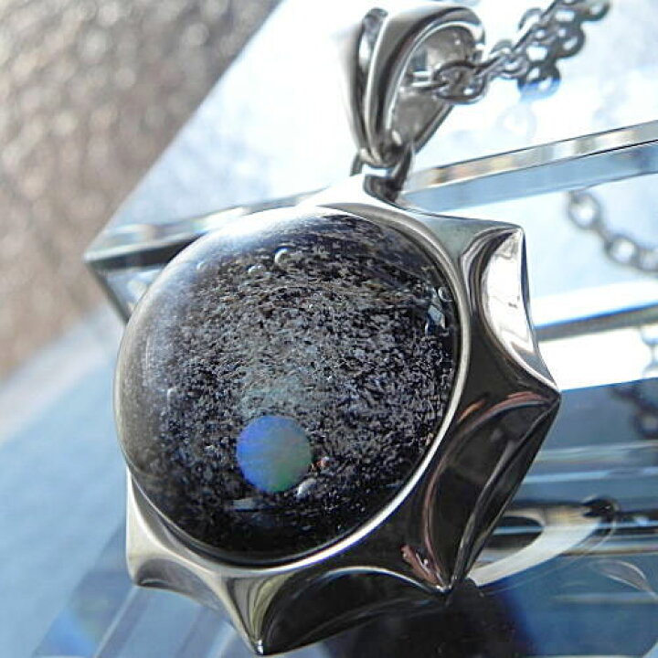 楽天市場】1点限定 Silver925＆宇宙ガラスネックレス 宇宙ガラス 宇宙 