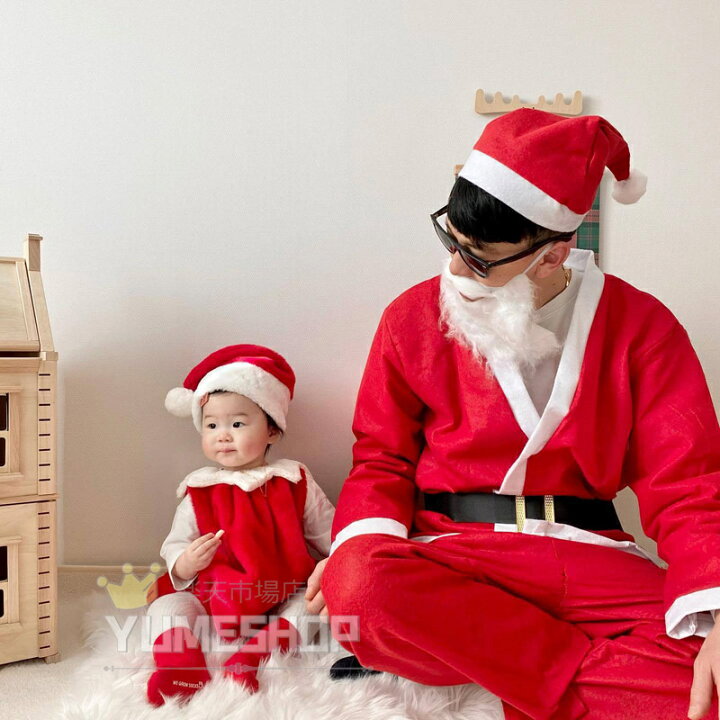 楽天市場】サンタ コスプレ ロンパース ベビー着ぐるみ クリスマス衣装  
