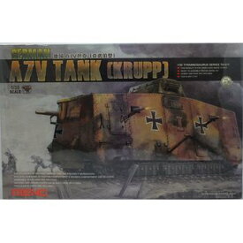 【中古】 モンモデル 1/35 第一次世界大戦 ドイツA7V戦車 クルップ プラモデル[併売:161W]【赤道店】