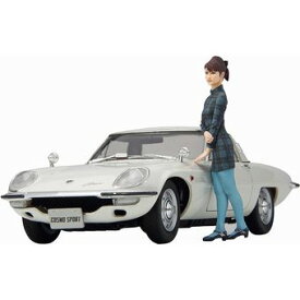 【中古】ハセガワ 1/24 マツダ コスモスポーツ L10B w/ガールズフィギュア プラモデル SP368 [併売:16GW]【赤道店】