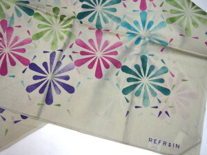 メール便・代引き不可【3巾 110cm巾 大風呂敷】REFRAIN リフレイン【万華鏡】エコバッグ 可愛い 便利 買い物 撥水加工 雨の日に便利