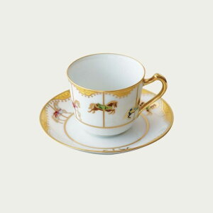 大倉陶園 うまくゆく 回転木馬 コーヒー碗皿 1901/57C