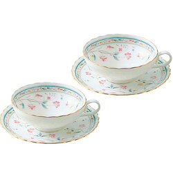 【送料無料】Noritake(ノリタケ)花更紗ティー碗皿ペアセットP58043A/4409