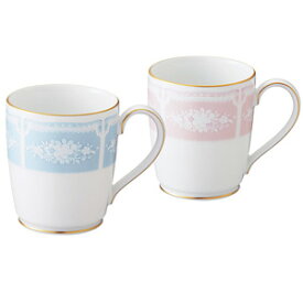 Noritake（ノリタケ）　レースウッドゴールド　マグペアセット（色変り）　P91755A/1507-14