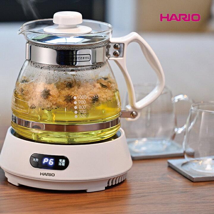 楽天市場】HARIO ハリオ マイコン煎じ器N HMJN-1000-W 漢方 健康茶  