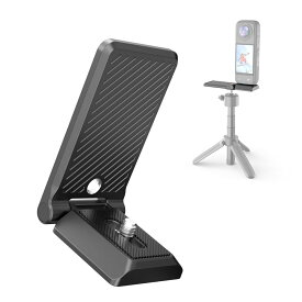 ルボナリエ アクションカメラ用 磁気マウント 折りたたみ式 L型ブラケット 1/4ネジ対応 Insta360 X4 X5 3対応 (ブラック)