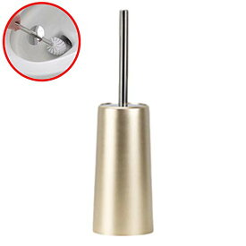 トイレ掃除 トイレブラシ トイレ 掃除 ブラシ トイレ収納 ブラシ 掃除 トイレそうじ用品 シャンパンゴールド