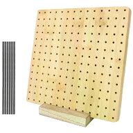 ルボナリエ ブロッキングボード かぎ針編み 20cm×20cm ステンレスピン20本 編み物 ブラウン