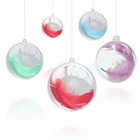 透明中空ボール 30個 6cm プラスチックボール オーナメント 収納用 DIY 球 プラスチック 装飾品 飾り付け オーナメントボール カプセル