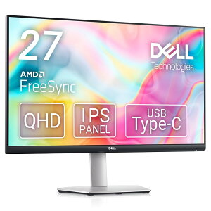 Dell S2722DC 27C` j^[ (3NԖP_ۏ/QHD/IPS/USB Type-CE HDMIx2/sRGB 99%/c]E/4ms/75Hz/AMD FreeSync/Xs[J[t)