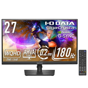 ACEI[Ef[^ IODATA Q[~Oj^[ 27C` GigaCrysta WQHD 180Hz AHVApl ubN EX-GDQ271JA