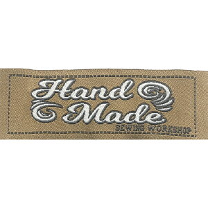 ハンドメイド織タグ 12種類  ワッペン カバン かっこいい 英語  入園入学 シンプル ハンドメイド】ロゴ かわいい