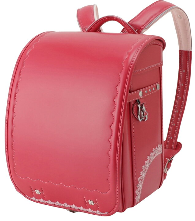 楽天市場 フィットちゃんランドセル 可愛いレースの刺繍 チェリーピンク ゆめや鞄