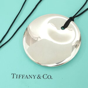 【美品】ティファニー Tiffany & Co. ラージ ラウンド ディスク 丸型 ネックレス シルバー 925 保存箱