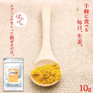 ＜生姜粉末10g＞ 送料別 宮崎県産生姜100％使用！温活に！しょうがであったまろー。原材料はショウガのみ…