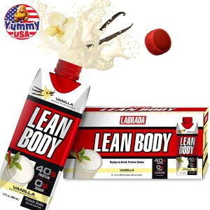 yő500~OFFN[|Lz[{fB veCVFCN oj 500ml 12pbN Labrada Lean Body 17oz Vanilla (12 tetra) veChN { e y񂹏iz