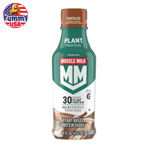 yő500~OFFN[|Lz}bX~N vgveC `R[g 414ml 12pbN Muscle Milk Plant Protein 14oz chocolate (12pk bottle) { e y񂹏iz