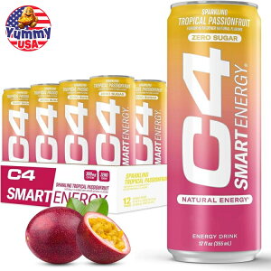 yő500~OFFN[|LzZRA C4 X}[gGiW[hN gsJpbVt[cp`355ml 12{ RTD: Cellucor C4 Smart Energy: Tropical Passion (12/12oz) { e y