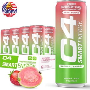 yő500~OFFN[|LzZRA C4 X}[gGiW[hN Xgx[Mo355ml 12{ RTD: Cellucor C4 Smart Energy: Straw Guava (12/12oz) { e y񂹏iz