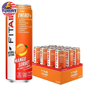 yő500~OFFN[|LzFITAID ENERGY }S[V[xbg 355ml (12 pbN) LifeAid FitAid Energy Mango Sorbet (12/12oz) { e y񂹏iz