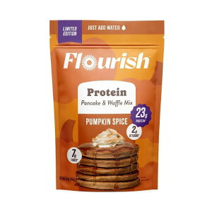[�����]�t���[���b�V�� �p���v�L���X�p�C�X �v���e�C�� �p���P�[�L�~�b�N�X 454g Flourish Pumpkin Spice Protein Pancake Mix 16 oz. �y�����񂹏��i�z