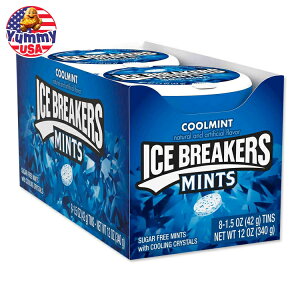 yő500~OFFN[|LzyAJRXgRizACXu[J[ VK[t[ N[~g 42.5g × 8 Ice Breakers Sugar Free Mints Cool Mint 1.5 oz 8-county񂹏izy킹Ĕ