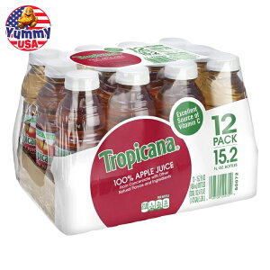 yő500~OFFN[|LzgsJ[i AbvW[X 450ml(15.2 fl oz) 12  Tropicana Apple Juice 12-Count { e  CO y񂹏iz